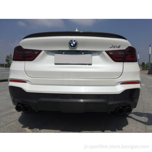 X4 Carbon Fiber Rear Lip Diffuser for BMW X4 F26 M Sport 2018-2024